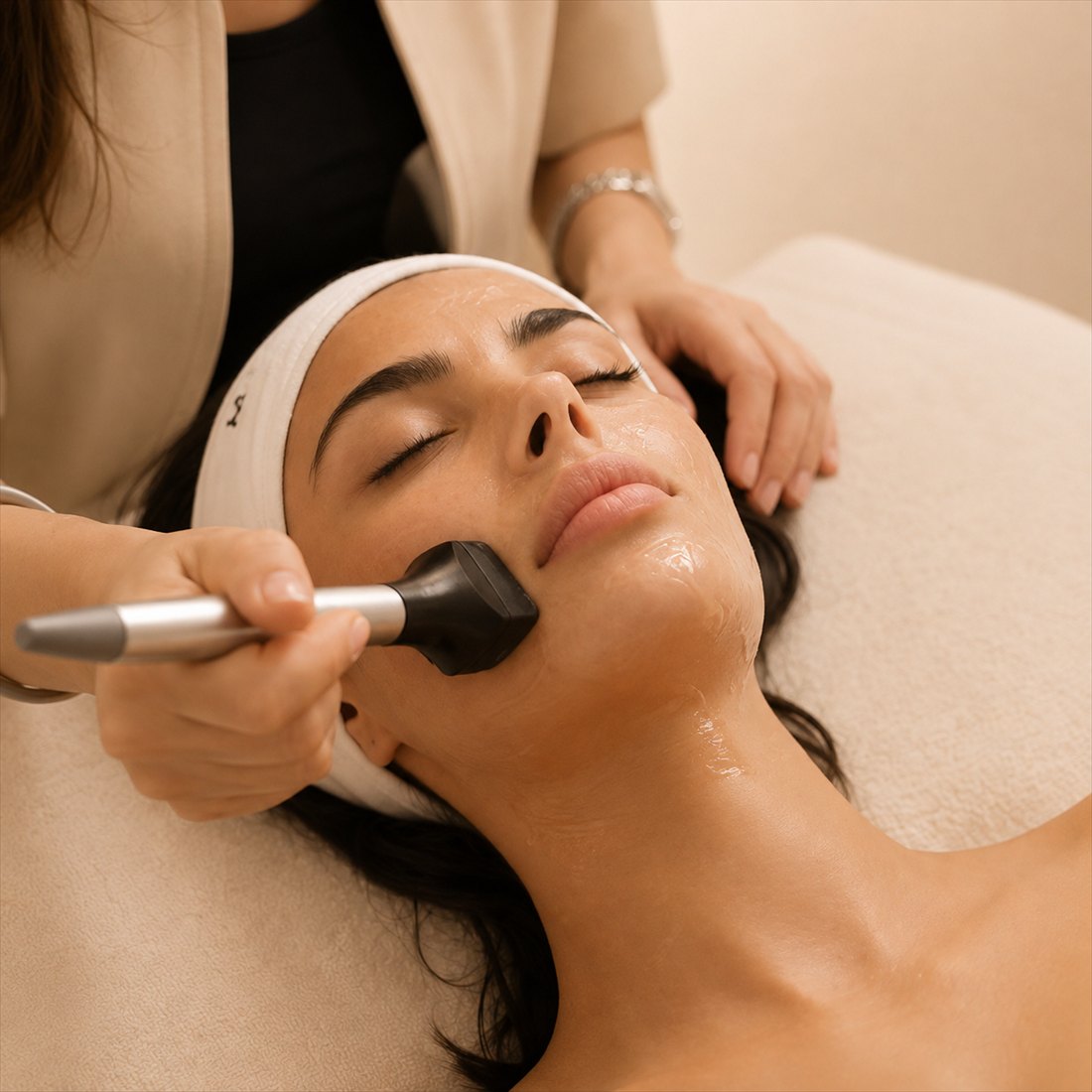 A FORMA radio-frequency treatment being performed at JUNISH
